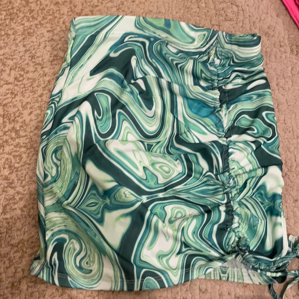 Green skirt